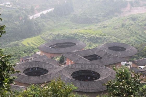 Tianluokeng Tulou Cluster, Nanjing Tulou - Fujian Tulou