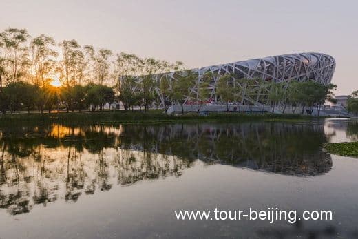 Night View of Birds Nest ( Beijing National Stadium）
