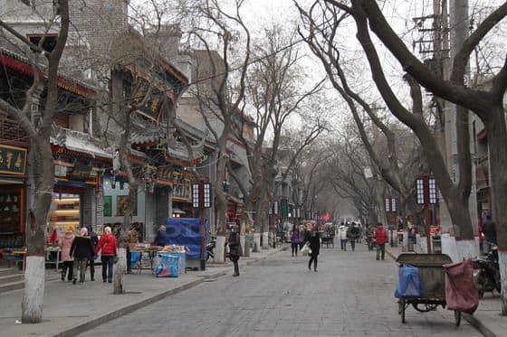 Muslim Streets in Muslim Quarter in Xi'an