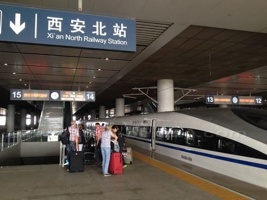Arriving at Xian