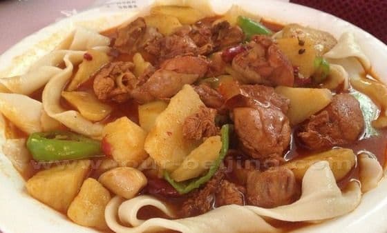 Big plate chicken at Xinjiang Restaurant
