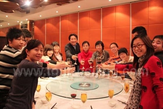 Our Company get-together Dinner greeting the Chinese Lunar New Year 2011