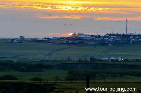 Sunrise Glow over Golden Horde Tripes in Hulunbuir