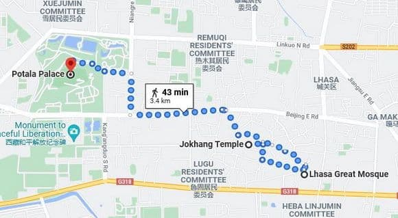 Lhasa Great Mosque & the Mosques in Lhasa (Tips, Photos & Map)