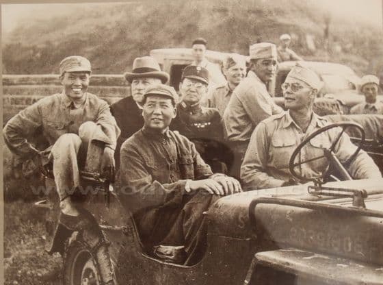 In 1945, Hurley went to Ya'an. Chairman Mao Zedong met him at the airport.