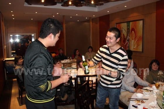 Our Company get-together Dinner greeting the Chinese Lunar New Year 2011