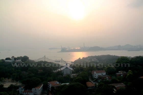 Sun is setting over the mesmerising Gulangyu Island