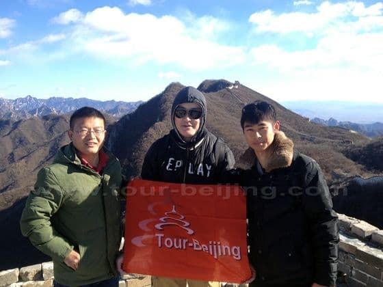 Taking a photo with the Ox Horn Edge as a backdrop