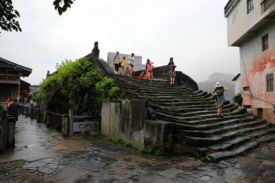 The Longivity Bridge is a single arch stone bridge