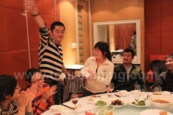 Our Company get-together Dinner greeting the Chinese Lunar New Year 2011