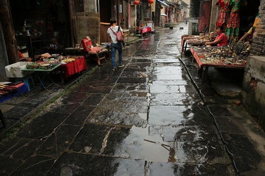 The large original stone paved street tells us a historical past