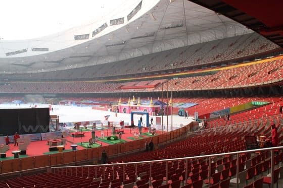 Snow and Ice at Bird's Nest Beijing (National Stadium)