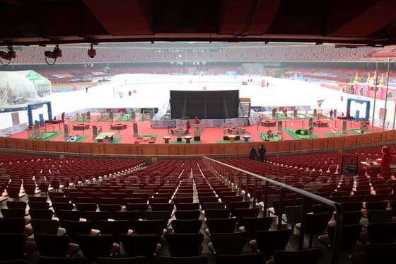 Snow and Ice at Bird's Nest Beijing (National Stadium)