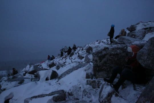 Windy and extremely cold