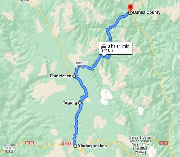 Drive from Xinduqiao to Danba (Tips, Photos & Map)