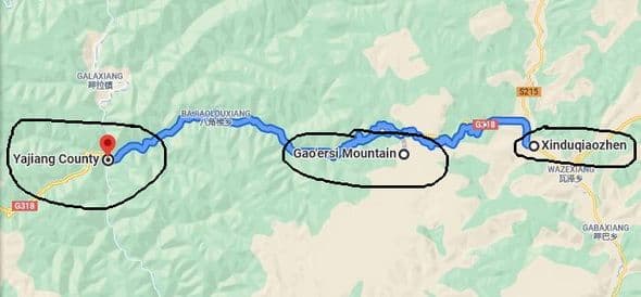 Drive from Xinduqiao to Yajiang (Tips, Photos & Map)