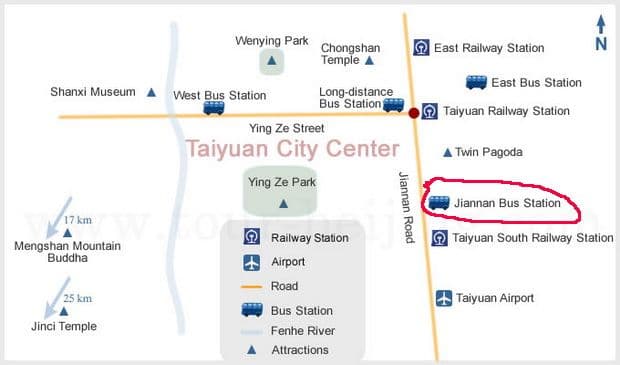 How to get to Pingyao by Bus (Tips, Photos & Map)