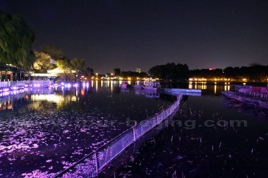 Houhai Lake looks a fairyland