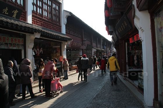 two-storey structures with traditional features of Chinese architechture.
